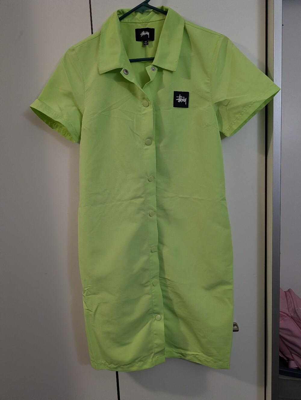 Neon Green Stussy Dress Never Worn Size Xs Perfect Condition